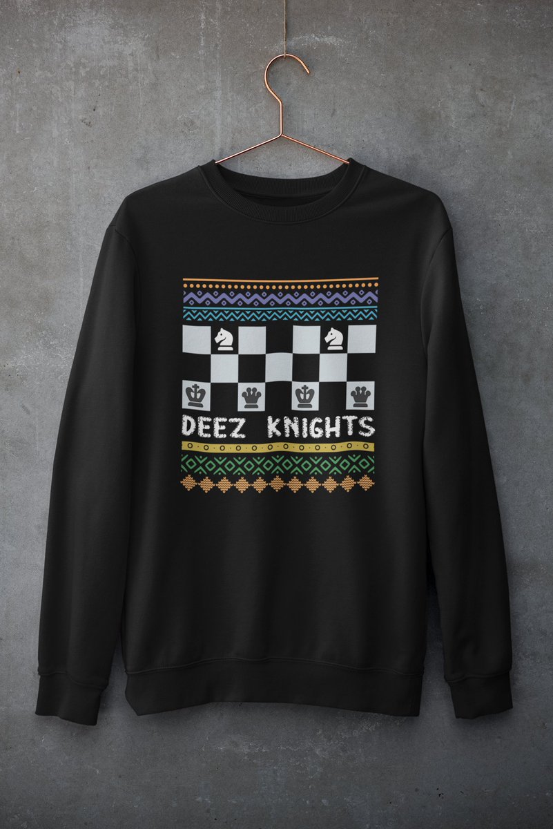 ZeroBlunders's tweet photo. Deez knights are fugly!
Our ugly X'ams sweatshirts coming out tomorrow.
#chess #zeroblunders #chesspunks https://t.co/KIjBqLrjlg