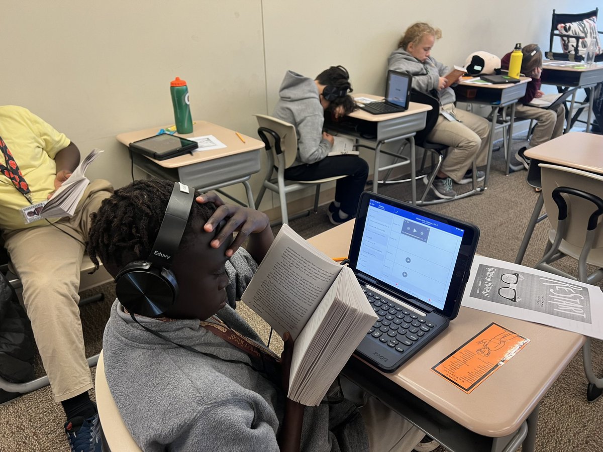 Mhs5th's tweet photo. We started reading one of our favorite books this week, Restart, by Gordon Korman. We are writing about the different characters and learning new vocabulary. Take a look! @miltonhershey https://t.co/e4KjtvY3KR