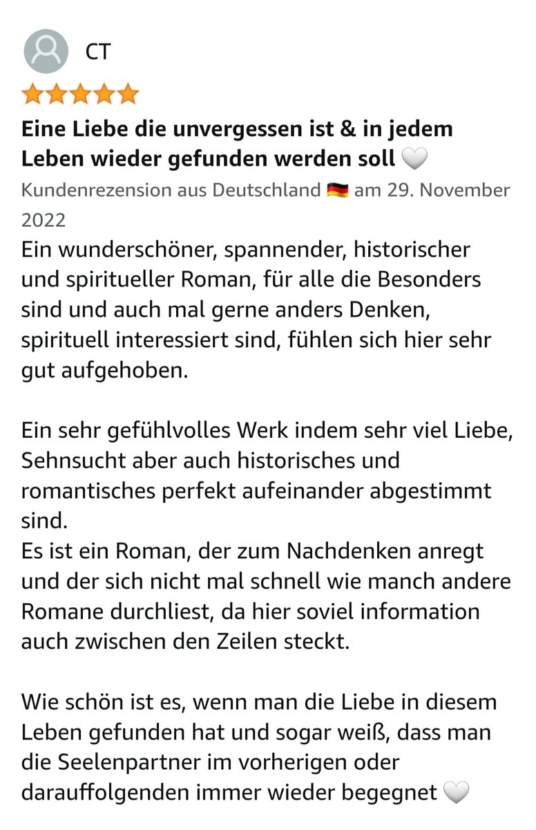 MichaelTschida's tweet photo. "Eine Liebe, die unvergessen ist &amp; in jedem Leben wieder gefunden werden soll"

#buchrezension #dasgeheimnisdeswindes #michaeltschida #buchtipp #liebesgeschichte #ewigeliebe #liebesroman #spirituellerroman https://t.co/loV8ezafud