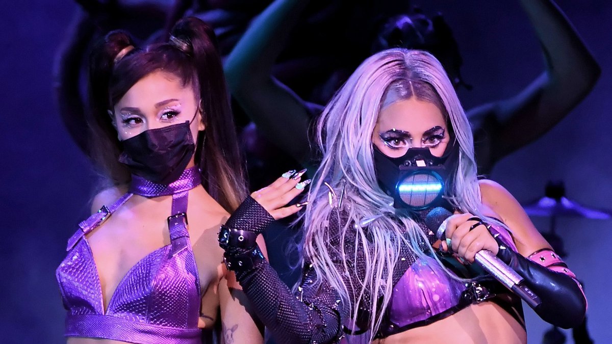 Lady gaga and ariana grande's friendship was somthing else. Lady gaga was embarrassed to be arianas friend because gaga was hurting and didnt wanna push that into ari. But they instantly became besties and saved each other. And the rest is history. QUEENS SUPPORTING QUEENS 💖💜 