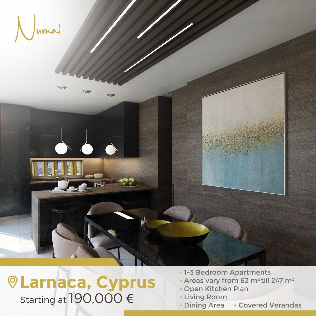 Spacious 1-3 bedroom apartments  in the heart of Larnaca. 
Nearby local amenities with a wide view of the mediterranean sea🌊

📞For complete information-contact:
+971 525352828

REF#: NM-CYA-11-2

#NumaiRealEstate #RealEstate #Numai #BuyRealEstate #Investment