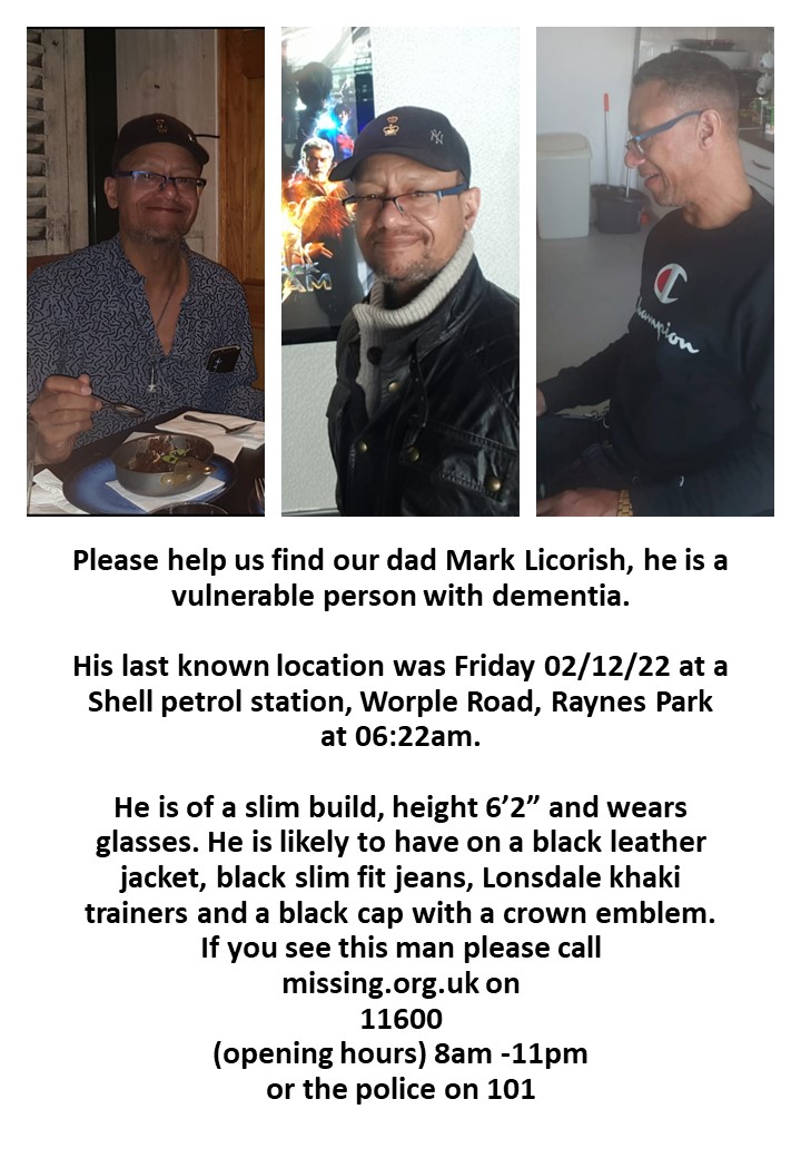 Please share
#MissingPerson #london #vulnerableperson #missinginlondon #missing