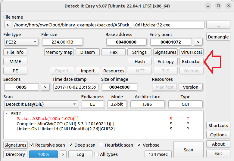horsicq's tweet photo. A new feature will appear in the new version of Detect It Easy(DiE) - Extractor. Allows you to search for hidden files and extract them.
#detectiteasy #reversing #hacker #infosec #malware #hacking #programming #opensource #cybersecurity https://t.co/QUV3cnAhR3