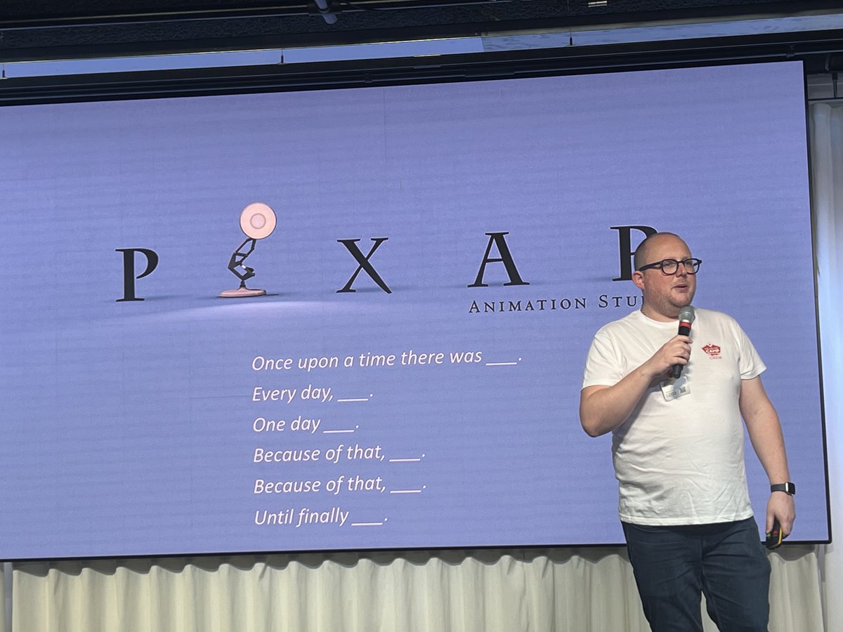 Pixar analogy for data storytelling by ⁦<a href="/timceuppens/">Tim Ceuppens</a>⁩ #measurecamp #measurecampbru ⁦<a href="/MeasureCampBru/">MeasureCamp Brussels</a>⁩