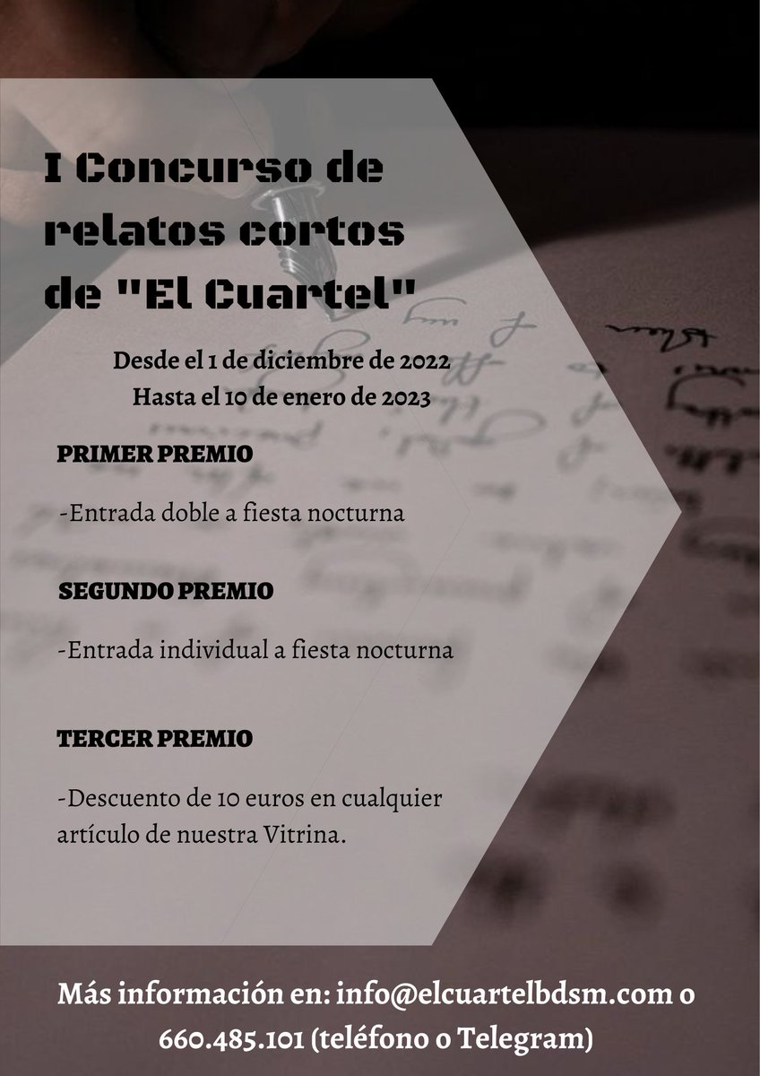 Os recuerdo que ya está abierto el plazo para recibir vuestros relatos, hasta el 10 de enero. Empieza ya que luego la musa se emborracha de cava y a saber lo que sale de ahí...😜😜