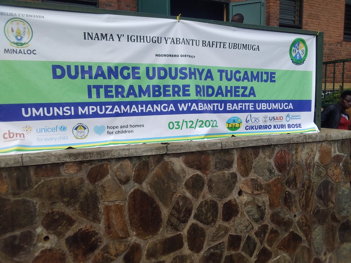 NgororeroDistr's tweet photo. Mu mwanya ushize hashojwe umunsi mukuru mpuzamahanga w'Abafite Ubumuga wizihizwaga mu mirenge @NgororeroDistr. Ku rwego rw'Akarere wabereye mu murenge wa #Matyazo. @RwandaLocalGov
@ncpdrwanda @RwandaWest @HabitegekoFran1 @cnkusi20 https://t.co/z1UdWwbbY0