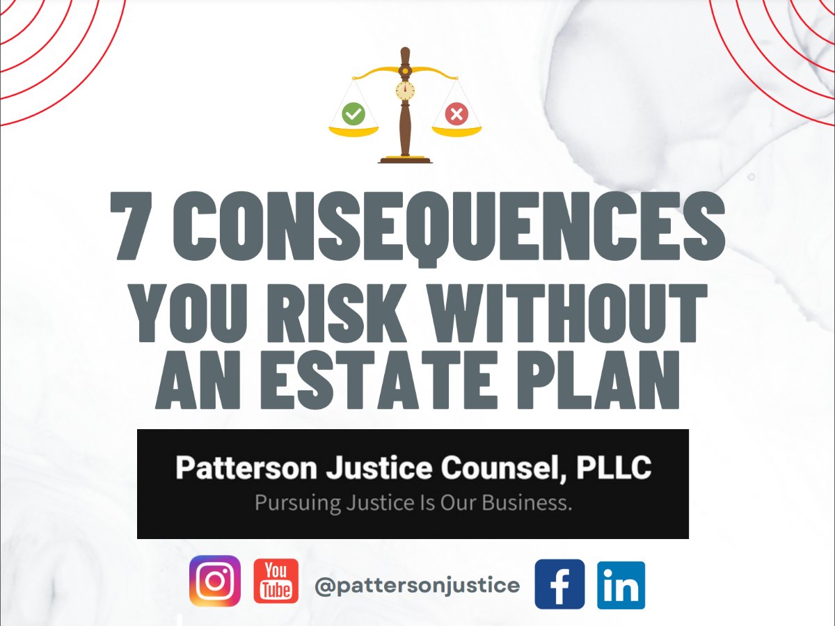 PJusticeCounsel's tweet photo. What Is Estate Planning? Are You Risking Generational Wealth? How Can I Secure My Legacy Today? Find the answers to these questions in our latest December 2022 Newsletter. 

Patterson Justice Counsel, PLLC December 2022 - https://t.co/fUskkCJj2x https://t.co/8ZfXnSEkJB