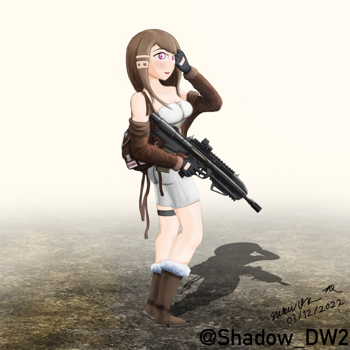 Shadow_DW2's tweet photo. Up-to-date with the modern life, BR-18 has interests in fashion and making new friends. You might get to know a few fashion tips from her.
(Note: Character may see some changes and updates. Damaged art and another BR-18 artwork coming soon.)
#GirlsFrontline #OC #BR18 https://t.co/RIcYmrGnIo