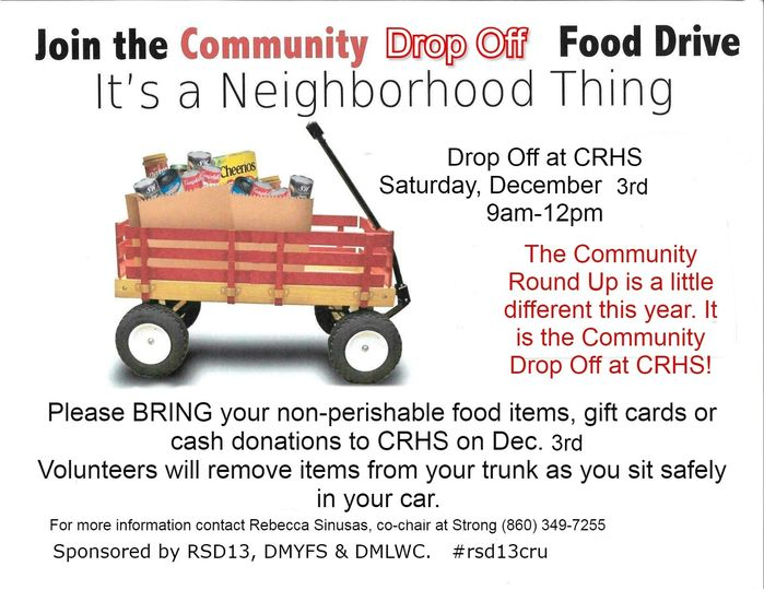 cvefct's tweet photo. Today! Join the Community Drop-Off Food Drive. All donations go to the Durham and Middlefield food pantries and Amazing Grace food pantry in Middletown. https://t.co/v2PgIBULTX
