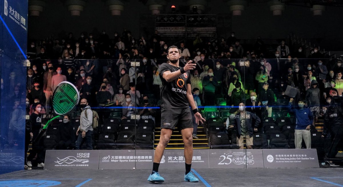 HKsquash's tweet photo. Another five setter, another top seed beaten as @mostafasal_  advances to the final !!!

[4] Mostafa Asal (Egy) 3-2 [1] Paul Coll (Nzl)    7-11, 11-5, 11-7, 5-11, 11-4 (72m) https://t.co/PKiiUIa43U