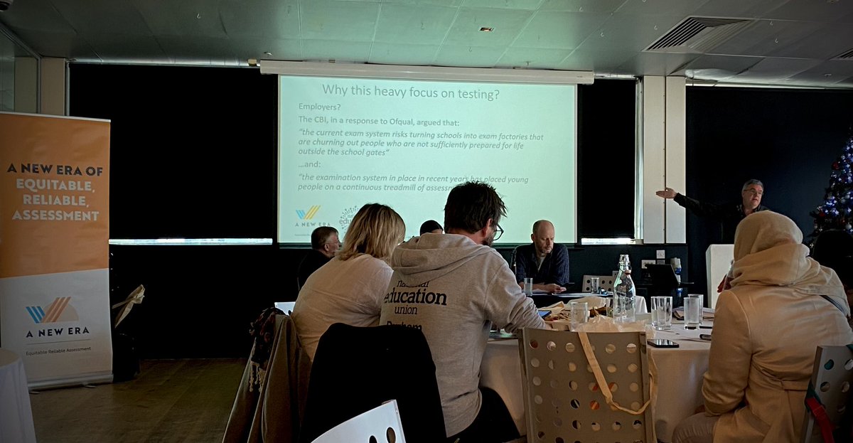 Session 2 of ‘Beyond Exam Factories’ event kicks off with powerful review of assessment failings from @vinwynne