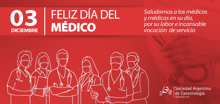 🗓 VOCACIÓN Y SERVICIO

En el #DíaDelMédico, saludamos a todos los profesionales de la salud que, con vocación de servicio y sentido humanitario, ejercen la profesión con el foco puesto en la atención y calidad de vida de sus pacientes.

#DíaDelMédico #Medicina #Salud