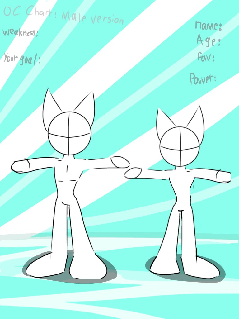 Canicthehedgeh1's tweet photo. So you see guys I'm gonna do a oc chart for ya'll if you can make your oc with this male oc Chart feel free to use it or dm me to send it to you and don't forget to credit me in the tag name too #OcChart #characterart #MaleChart #bio https://t.co/Lhw2Uw4G8l