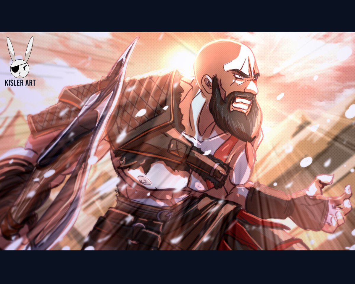 Kratos vs Thor - God of War Ragnarok” by Gabriel Varz - Nerds Love Art