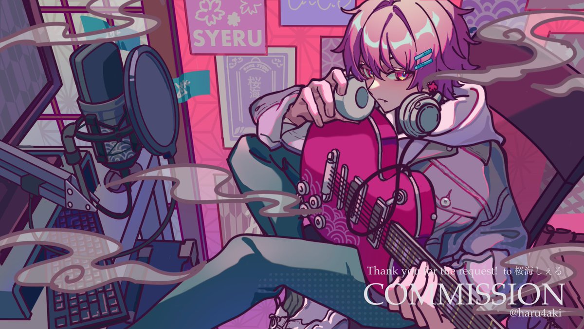 Overdose/桜海しぇる【歌ってみた】イラスト担当させていただきました 」