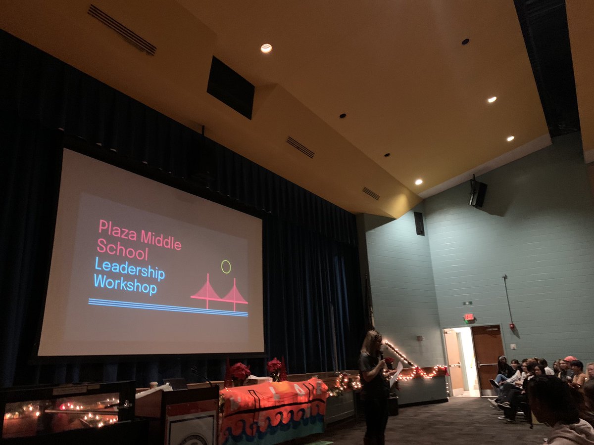 Our <a href="/plazamiddle/">Plaza Middle</a> student leaders are workin’ on a workshop! #IBUnited