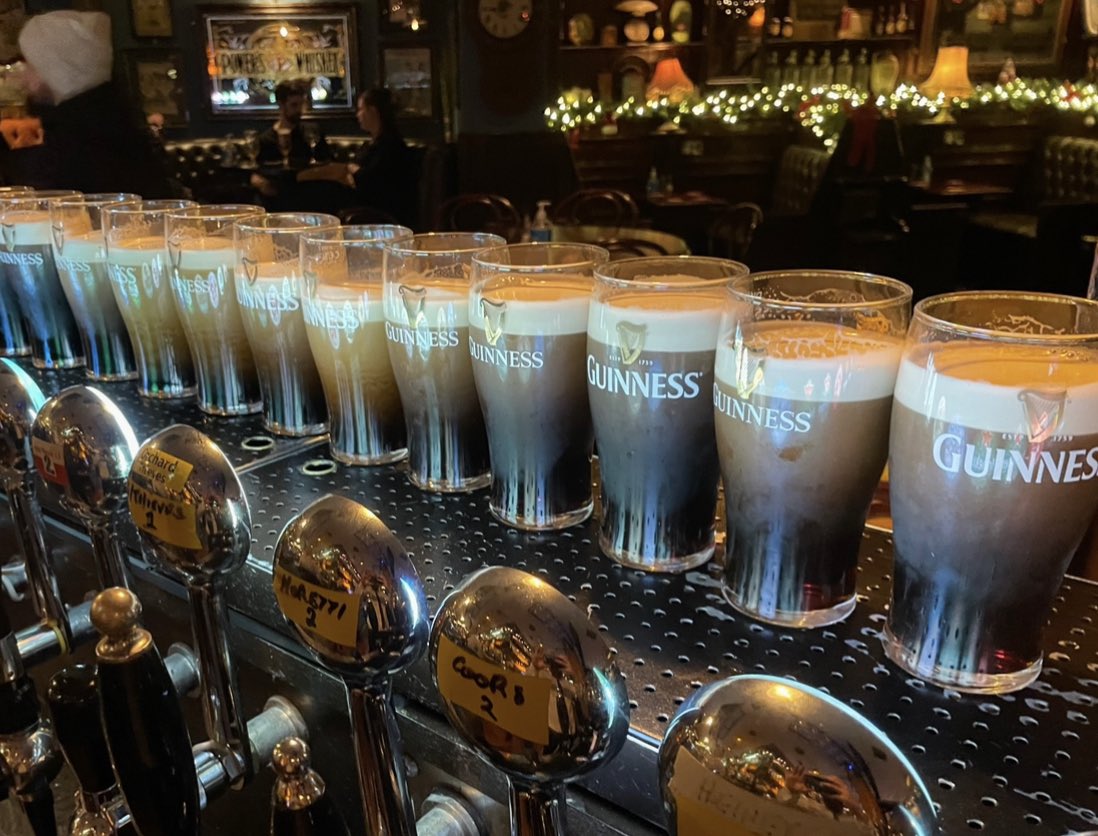 Can’t speak for all pubs but can’t figure out why <a href="/GuinnessIreland/">Guinness Ireland</a> sales have jumped 20% over the past 2 weeks. <a href="/Heineken_IE/">Heineken Ireland</a> products have fallen by 22%. <a href="/LVADublinPubs/">LVA</a>