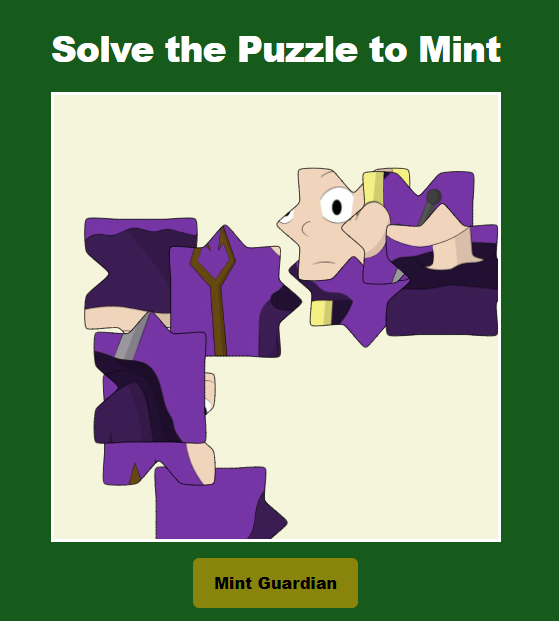 droppeddotfun's tweet photo. 🪄🧩This Weekend's Puzzle Mint🧩🪙 

🧙🏼‍♂️COLLAB with @OKGuardians_NFT✨

🏆10 WL spots announced in 48 HR ⌛️

1⃣ Connect wallet
2⃣ Solve puzzle
3⃣ Mint Guardian
 
Mint link: https://t.co/ZnWTIx5PcI

🔽Tag friends + post proof below to qualify!🔽

#SuiNFT #NFTGiveaway #SuiEcosystem https://t.co/5XJczck4q3