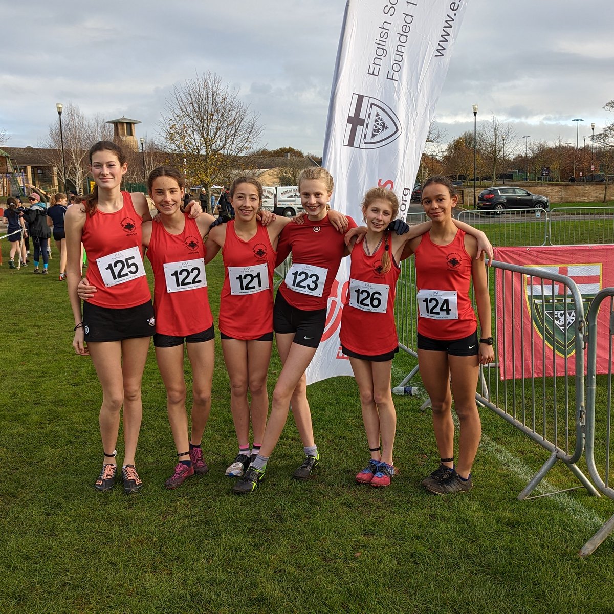 GandLSport's tweet photo. Excellent day out at the XC Cup national final! Our girls came an impressive 11th out of 27 teams!! #RunFast #SoMuchMud https://t.co/7jEMJuVpVn