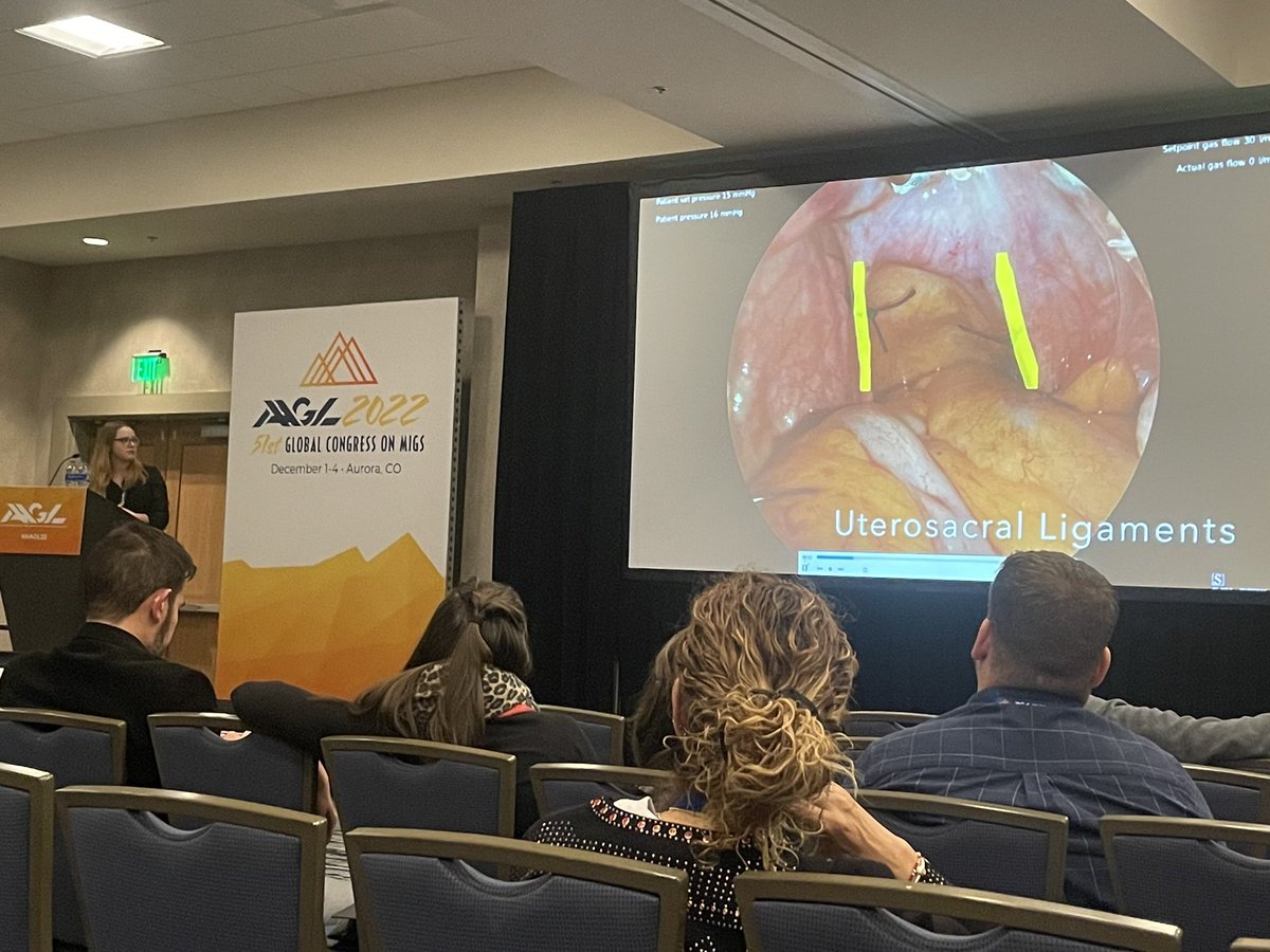 dr_foxx_gyn's tweet photo. A pleasure to get to discuss our method of vaginal cuff suspension at #AAGL2022 . So appreciative to have such awesome surgical mentors like Dr. Till! https://t.co/tDKwlRHNyr