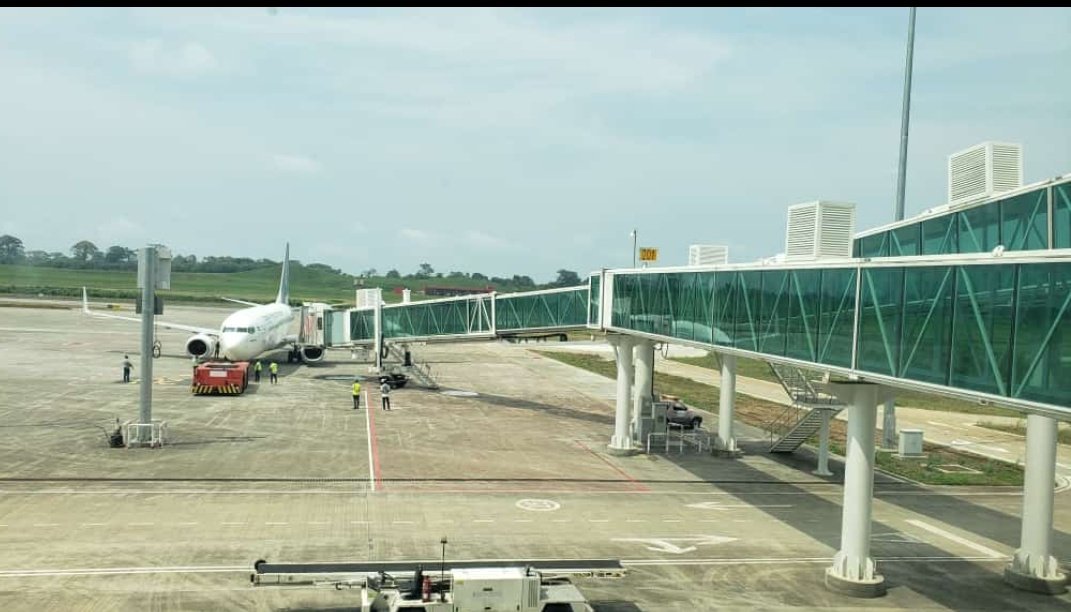 "Ensayos" en la nueva terminal del aeropuerto internacional de #Malabo #SSG