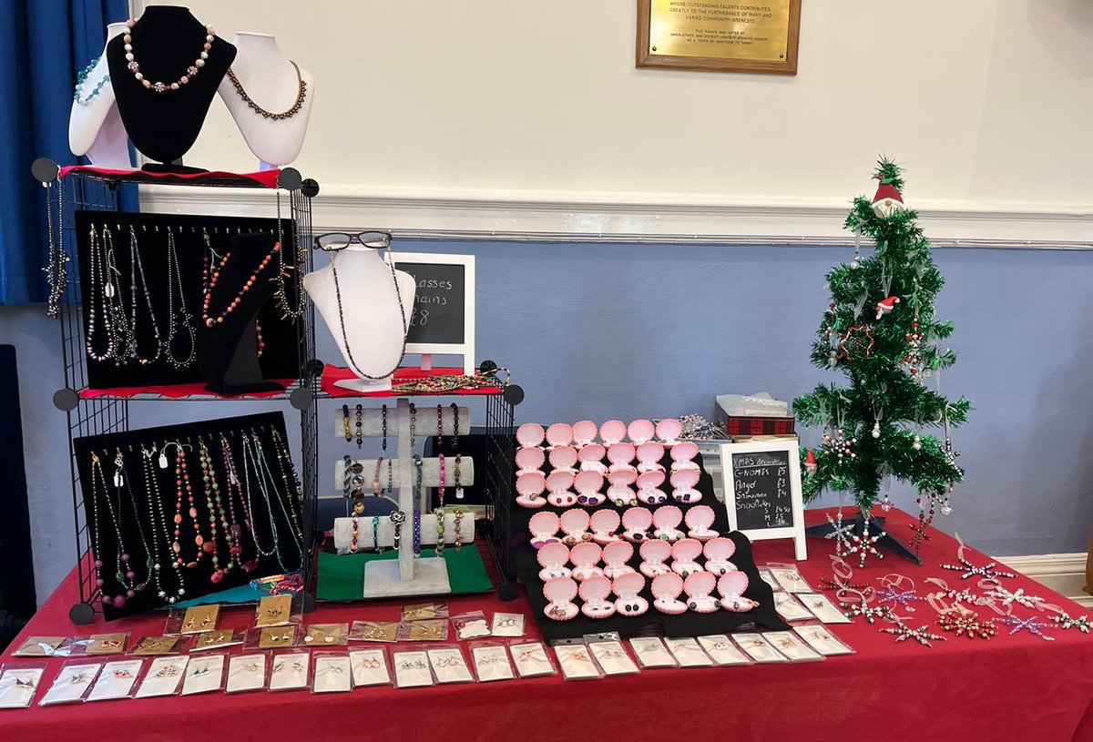 Craft fair time again!!  Today I’ll be in Innerleithen until 3pm. Includes my new range of beaded glasses chains. Come and join us if you can. #handmade #jewllery #bracelets #necklaces #kumihimo #sterlingsilver #xmas #earrings #pendants #smallbiz #innerleithen