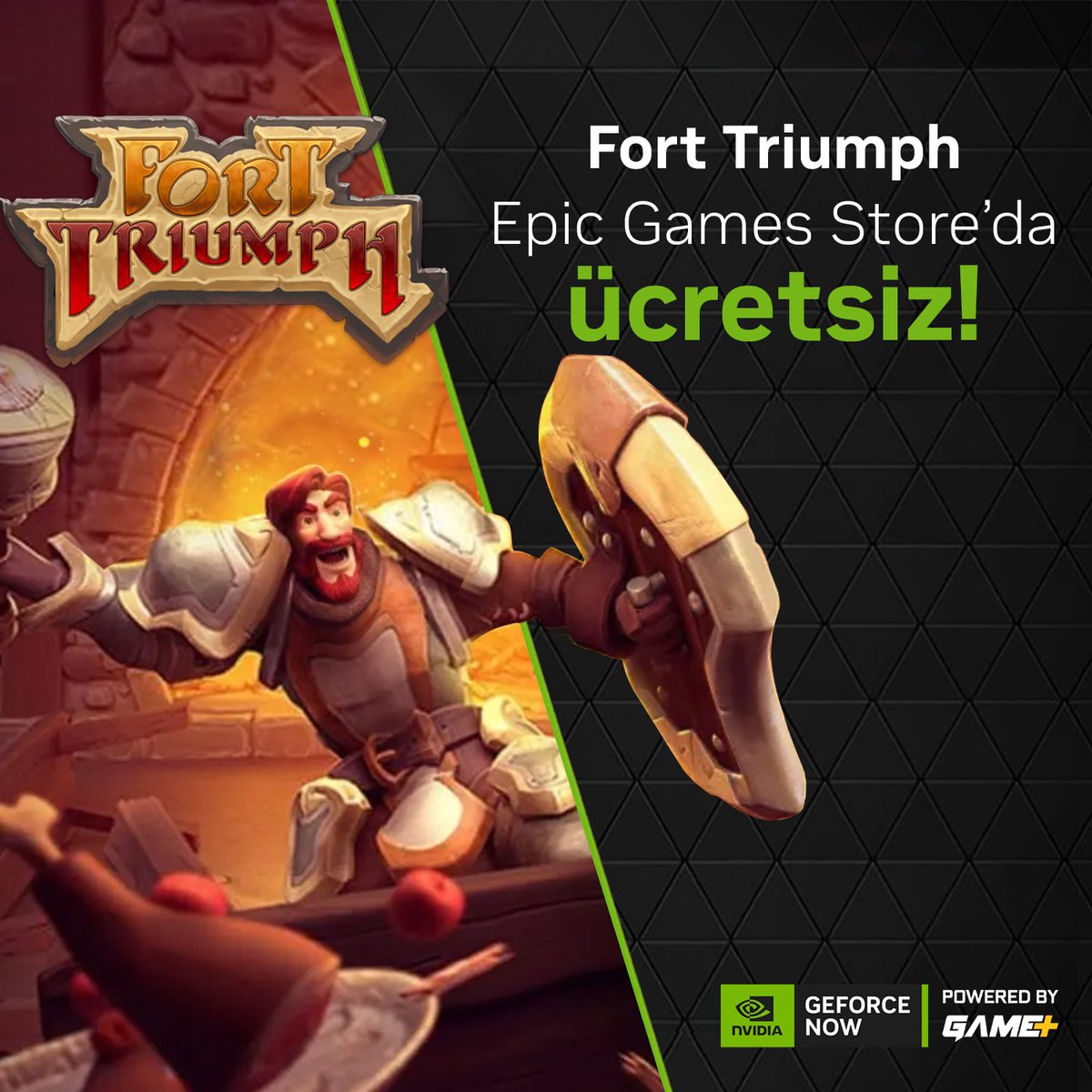 GFNbyGAMEPLUS's tweet photo. Stratejik zekanızı test etmeye hazır mısınız? 🤔

🛖 Kasabalar kurun 
🔫 Çevrenizdeki nesneleri silah olarak kullanın
🦸 Kahramanlarınızı geliştirin 

#FortTriumph 8 Aralık’a kadar Epic Games Store'da ücretsiz! 📣 https://t.co/x6PiOPaKSK