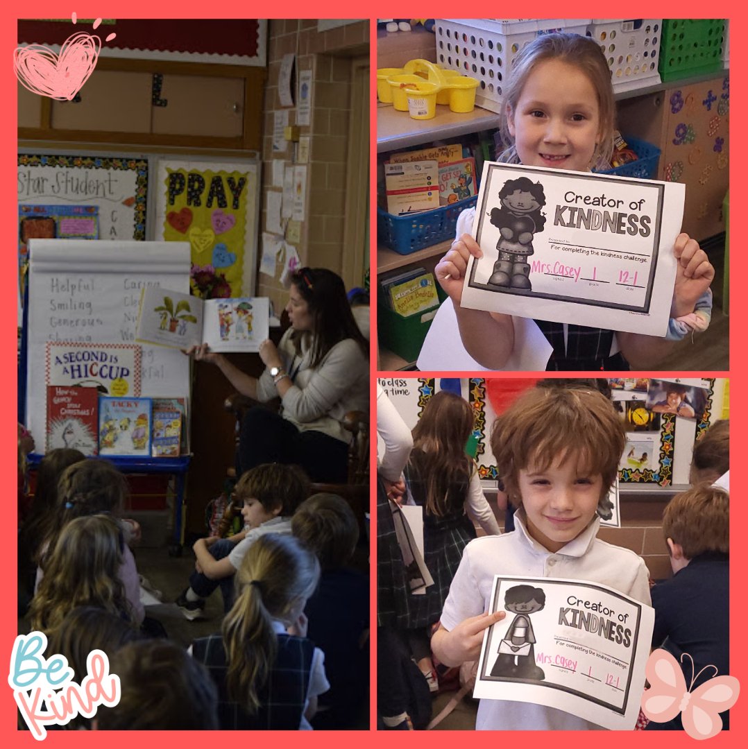 GesuCatholic's tweet photo. This past Thursday, our second Fall session of Kindness Club received their Certificates of Kindness! Great job! https://t.co/PCPNs8n9jw