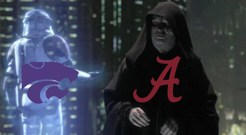 BarstoolAlabama's tweet photo. execute order 66 @BarstoolKState 

via: @madmanmancao https://t.co/82aG7c5i9Y