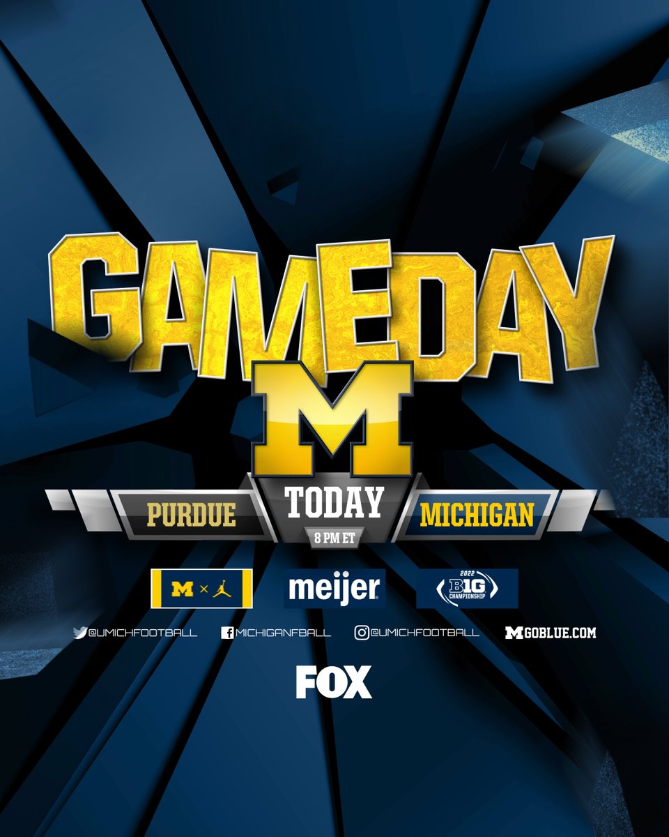 𝐆𝐚𝐦𝐞 𝟏𝟑

⏰ 8 PM
📍 Indianapolis, IN
📺 FOX (myumi.ch/d9mk6)
🎙 Michigan Sports Network (myumi.ch/84RbP)
📊 myumi.ch/V7RMn
📖 myumi.ch/1nDAp

#GoBlue