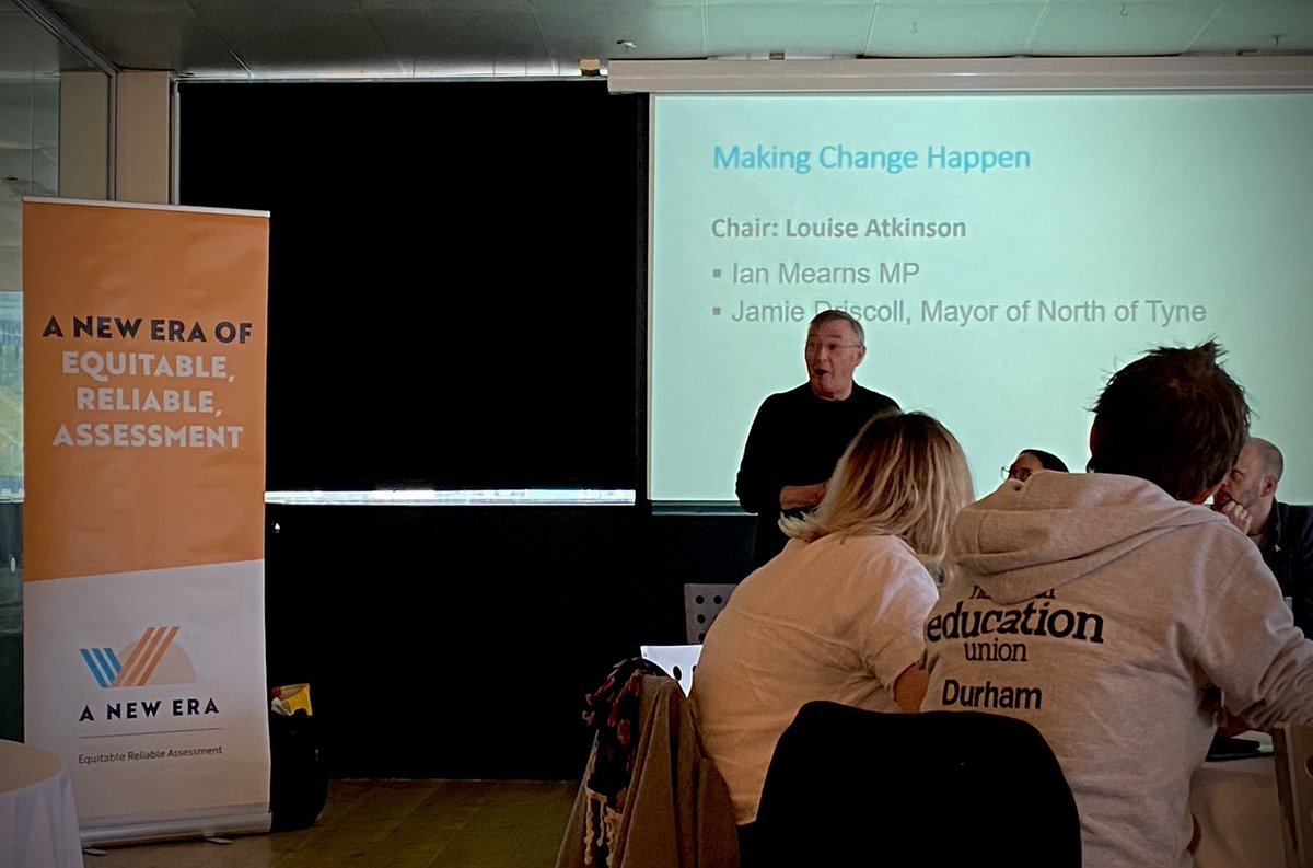 So good to hear from @IanMearnsMP at the <a href="/AssessmentEra/">NewEraAssessment</a> event from the <a href="/NEUnion/">National Education Union</a> - “Education should be about helping produce well rounded human beings to make a more friendly, amiable society.”