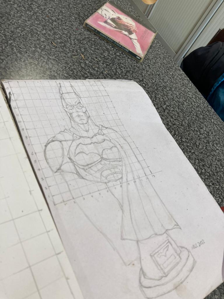 We had a lovely new visitor today preparing a design in acrylic paint for a textiles piece, Christmas mug and wrapping paper design, and our wonderful superhero 🦸‍♂️ artists <a href="/TheOasisCharity/">TheOasisPartnership</a> #communityart