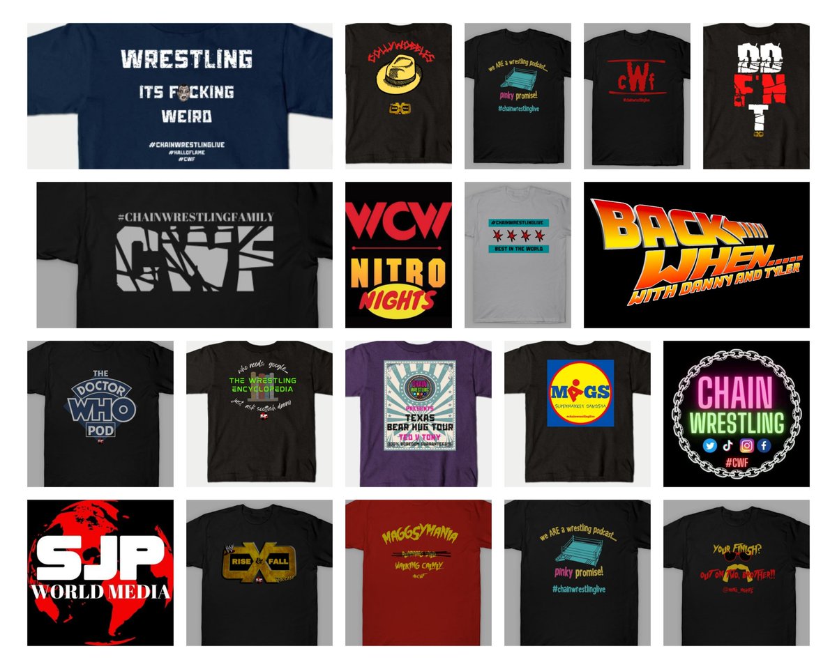 SJPWorldMedia's tweet photo. SALE!!!
https://t.co/pu9s25vVZ9

Upto 35% off certain items! 

Some Hoodies reduced 23%, many tshirts reduced 35%, take a look and treat yourself!

@CHAIN_WRESTLING
@NITRO_NIGHTS
@NXT_RiseandFall
@TheDrWhoPod
#BackWhen
and many more shows!!!

https://t.co/pu9s25vVZ9 https://t.co/K6gpbIhlSn