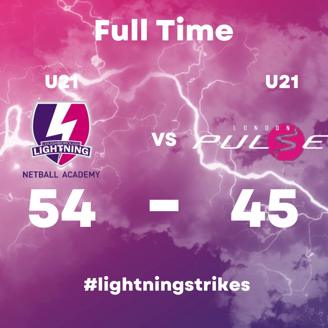 Final score for our 21s. Great work all 🙌⚡️ #lightningstrikes