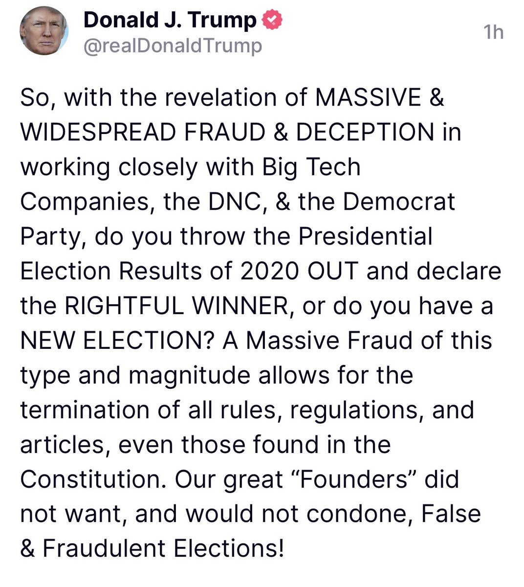 Fake News, Fake Elections, Fake Government. Time for Americans to demand Fair & Honest Elections so we can right these wrongs. Share if you agree🇺🇸