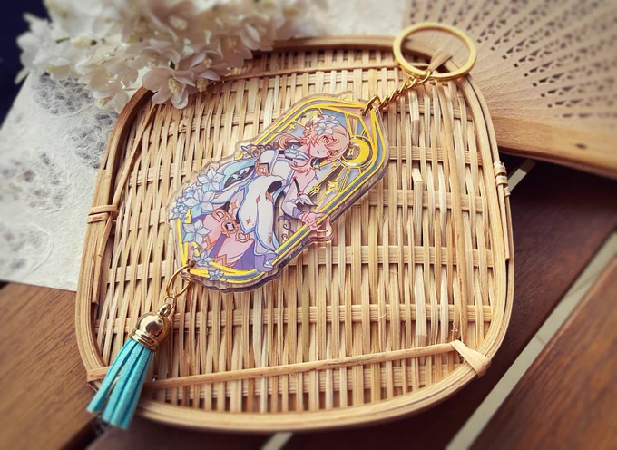 Flower tassels are also available for every design! Btw, these charms are a collab with  and !! 