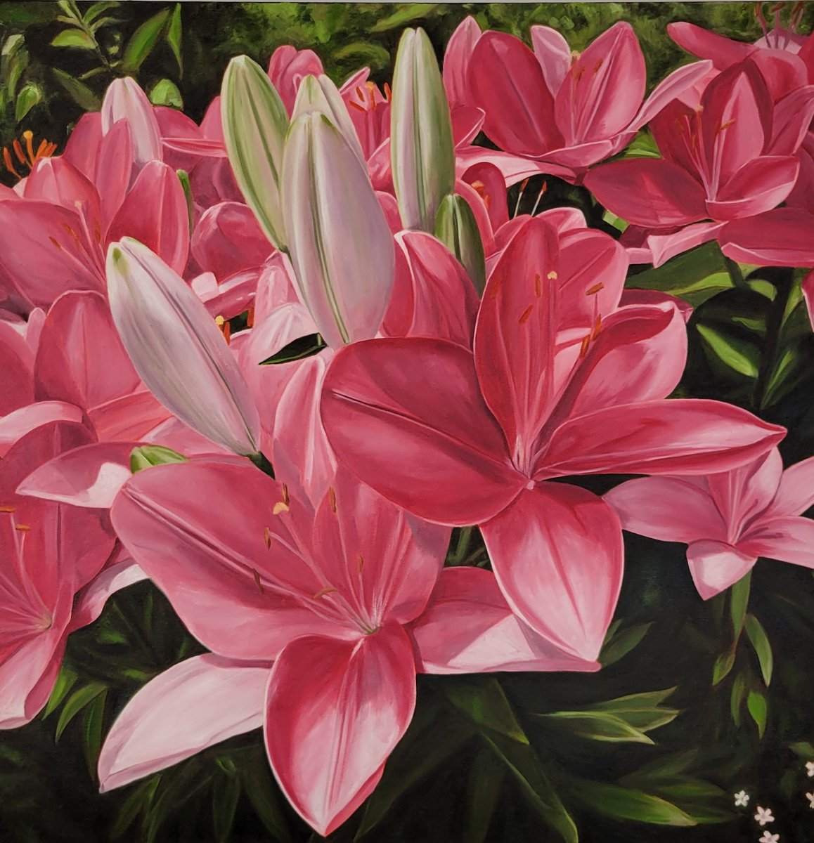 "At First Blush", oil on canvas, 24" x 24" #oilpainting #ArtistOnTwitter #ArtLovers