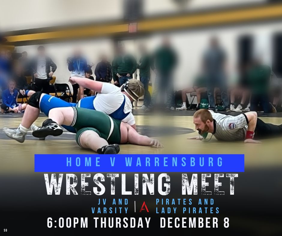 boonvillepirat1's tweet photo. ๐คผโโ๏ธ๐คผโโ๏ธ HOME WRESTLING MEET ๐คผโโ๏ธ๐คผโโ๏ธ
Catch all your Pirate Grapplers at HOME this Thursday at 6pm!
#studentathlete #GoBigBlue #bleedblue #bhspirates #boysinblue #ladypirates #boonvillepirateboosterclub #OnePirateShip
๐ท Logan Comegys https://t.co/7ekJmVzan6