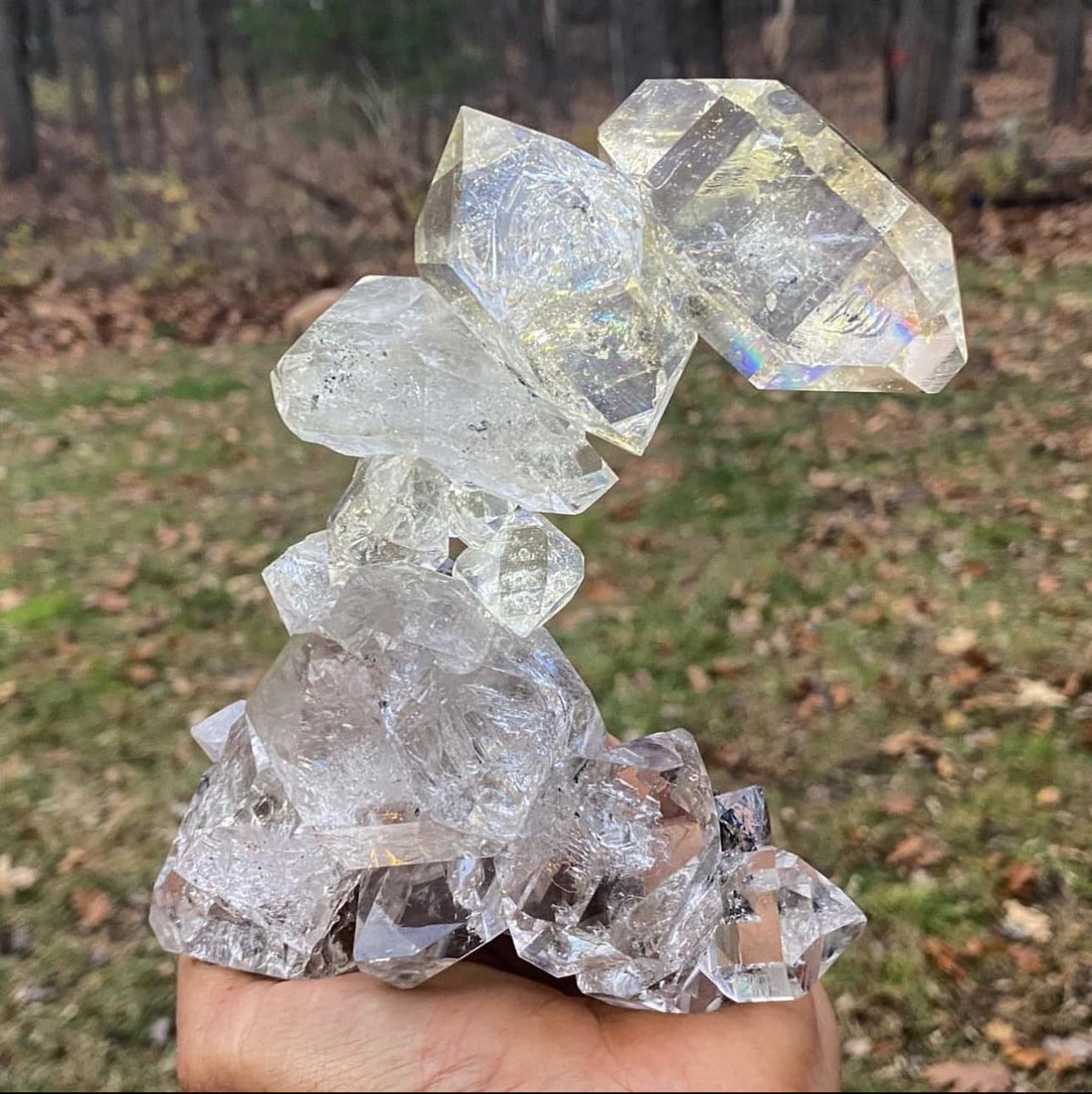 Geology Tweets on Twitter "Wild cluster of Herkimer diamond quartz