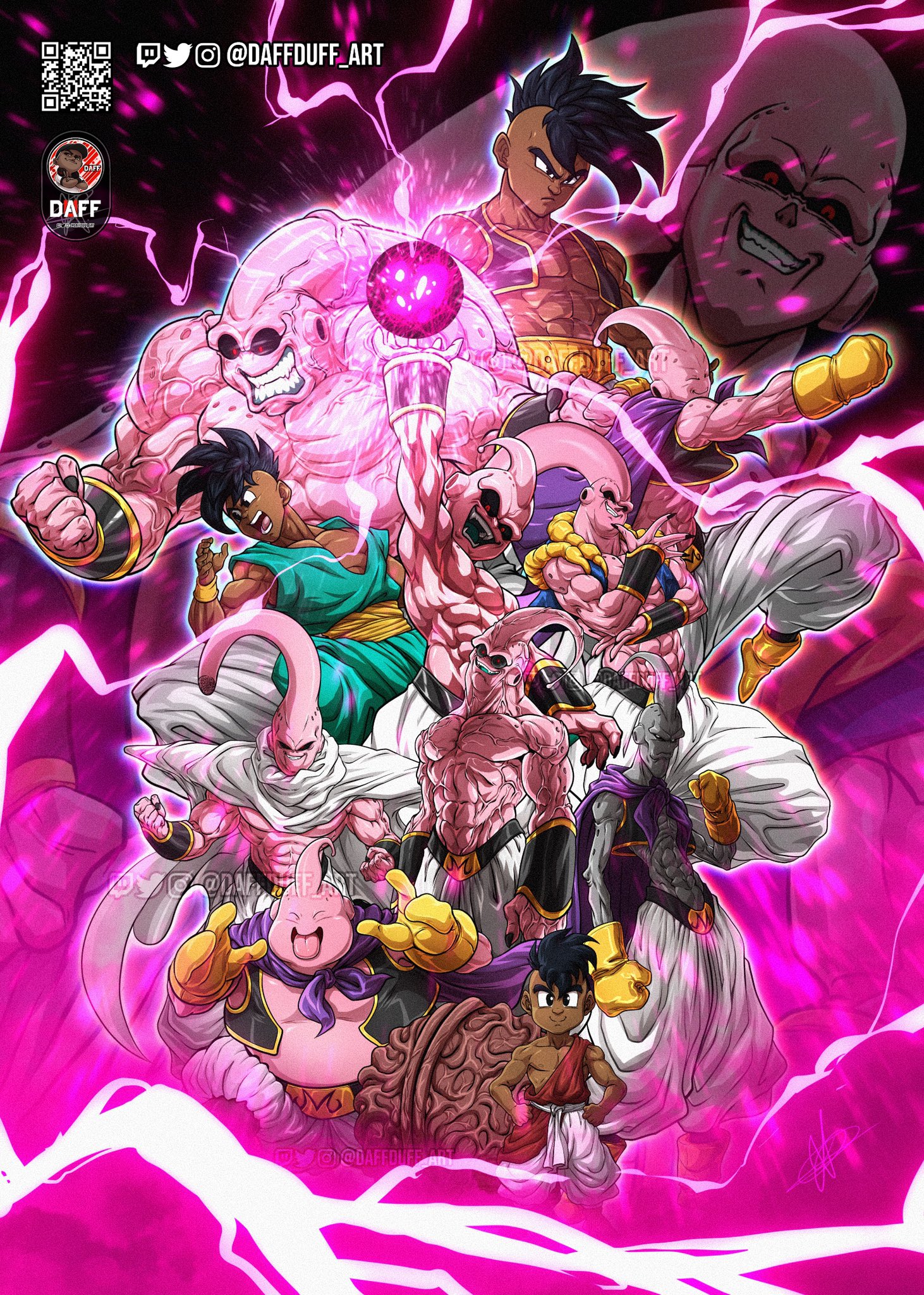 D. Ball Limit-F - Um pôster raro da saga Majin Boo. 💙