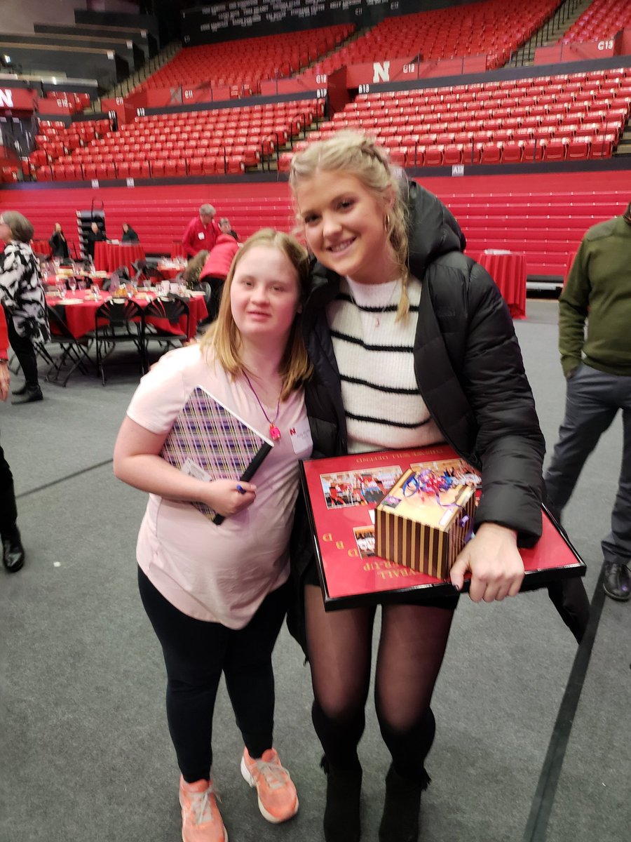 MonteMurkle's tweet photo. @HamesNicklin Congratulations on a great career at Nebraska. Thank you for representing Husker Nation so well. We will miss you on the court. You left an impression on Holly this night, you got called to go sit at your table but you waited until she was done singing happy birthday to you. Thnx https://t.co/oCSheBxUvm