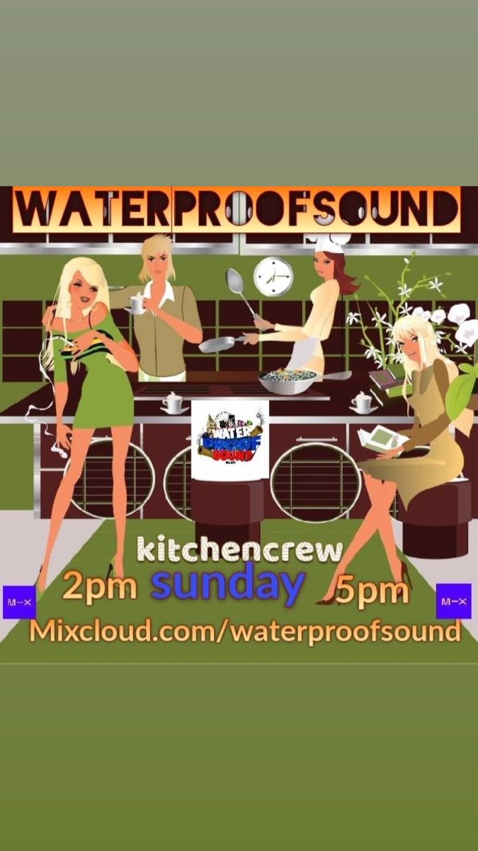JAMAICA1ENGLISH's tweet photo. Pom pom sunday kitchen crew catch Waterproofsound live on https://t.co/DPUEkuXN2J also 1 hour roots reggae Christmas tunes live from 2pm till 5pm uktime https://t.co/BAZN7Yu4Xl