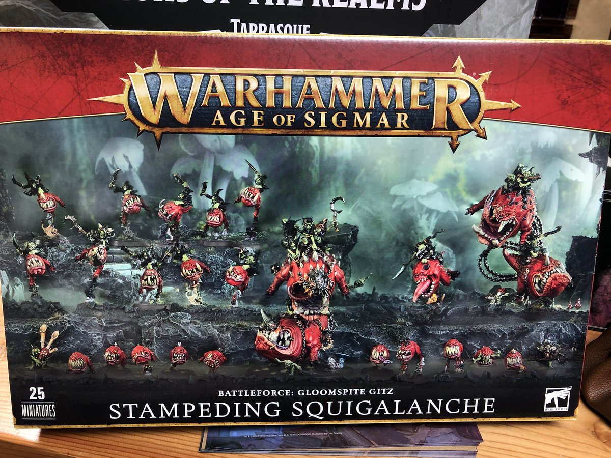 AuthenticDunge1's tweet photo. Afraid you missed out on the most popular Age of Sigmar Battleforce? We’ve got one copy left! Don’t miss out on the bounciest box GW has released in a long time! https://t.co/QTnLRyxqyh