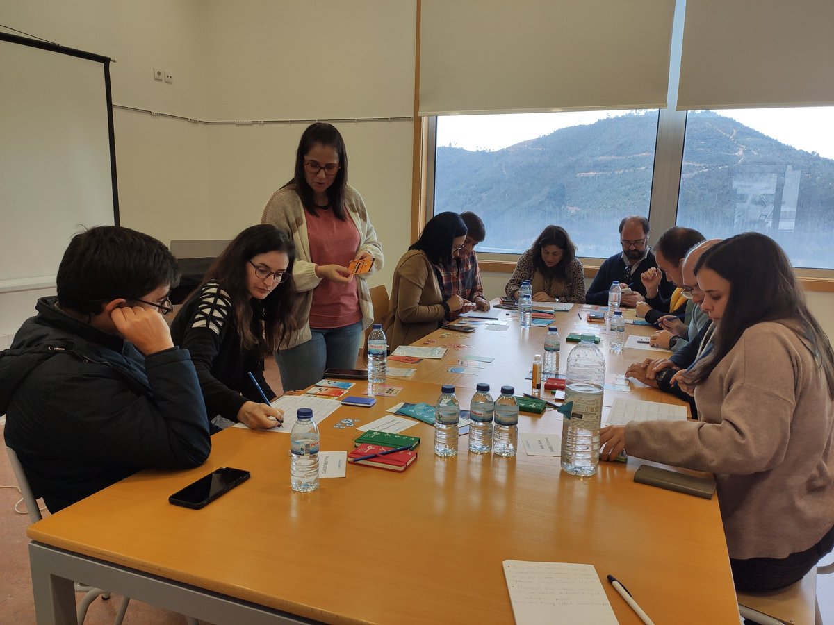 CatarinaPMateus's tweet photo. Another successful Diadesland game session, held today in Penacova with enthusiastic stakeholders. Thank you for the fruitful debate. 
@MARE_centre @univdeevora 
#DiadESproject @AtlanticArea https://t.co/2PunB5fUr8