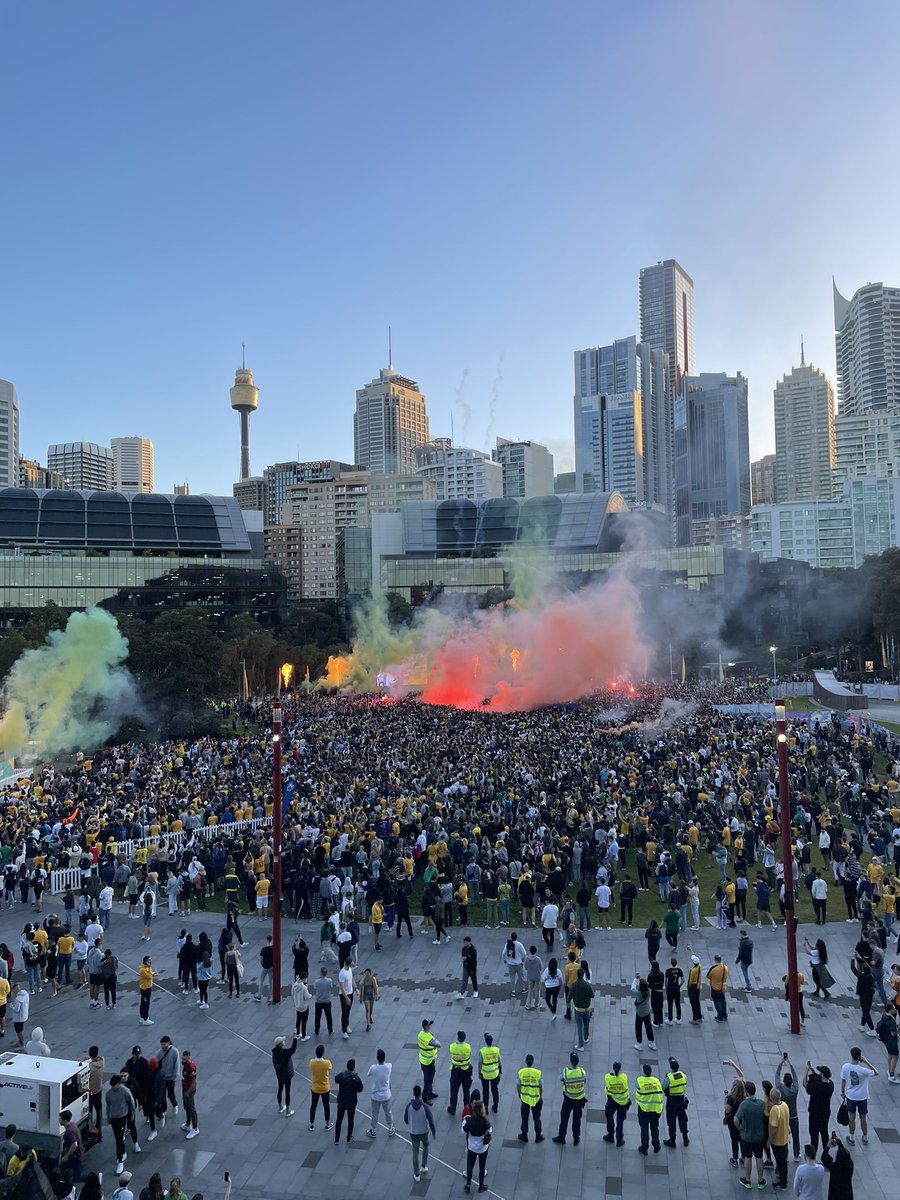 Are you at the AUS V ARG game at Tumbalong Park? #AUSARG