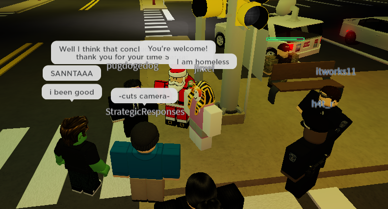 Santa had a great interview with <a href="/FSNetworkNews/">Firestone News Network</a> today! #ROBLOX