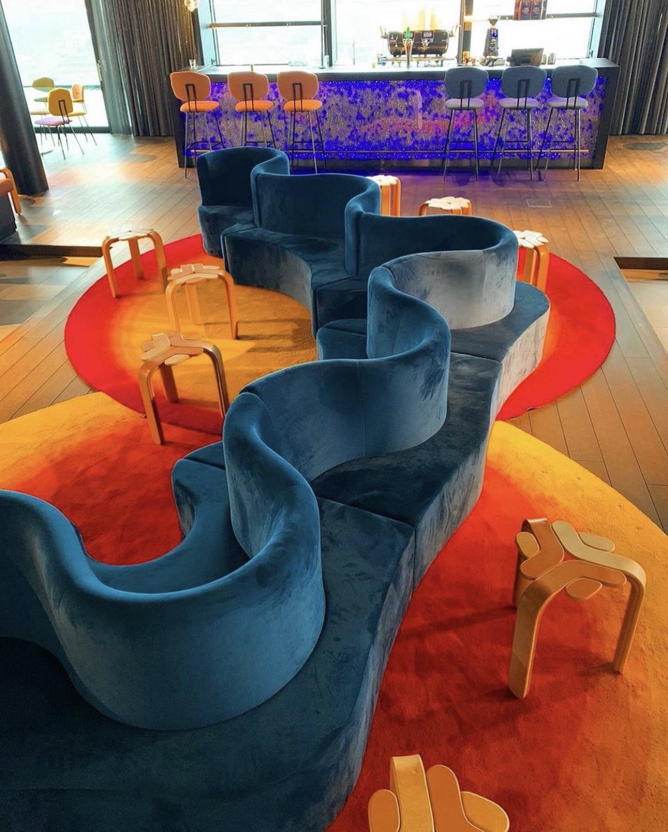 designdocument's tweet photo. "Cloverleaf" Sofa by Verner Panton (1969) https://t.co/ThKXs2Ddgo
