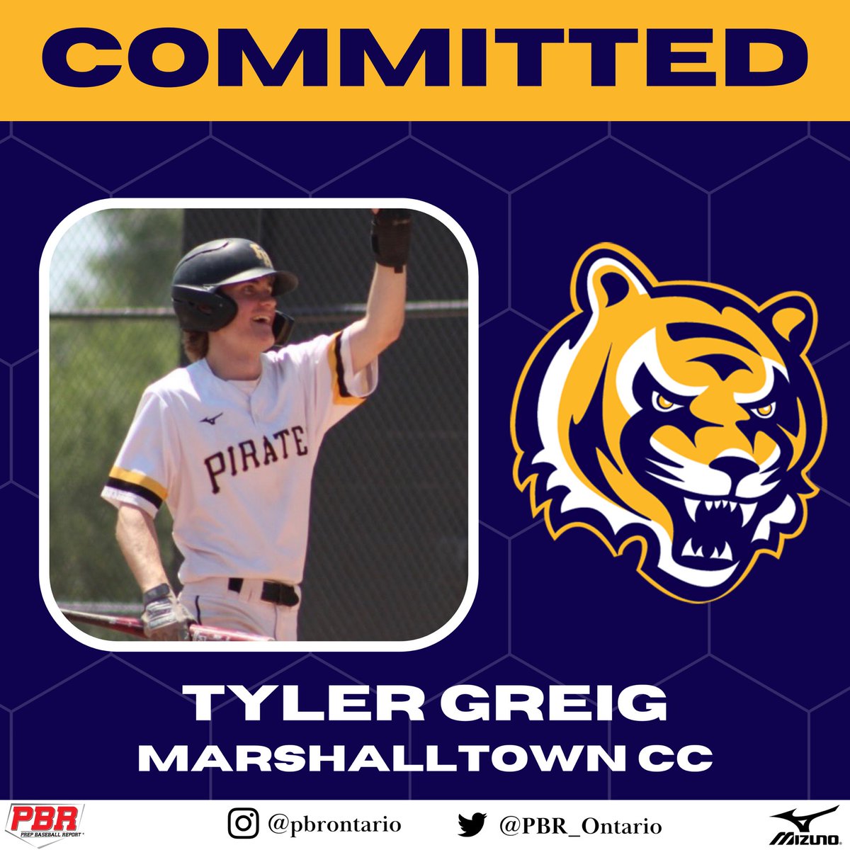Prep Baseball Ontario (@prepbaseballon) on Twitter photo π¨ππππππππππ ππππππ¨
β23 OF Tyler Greig has announced his commitment to Marshalltown CC.
<a href="/TylerGreig12/">Tyler Greig</a> || <a href="/MCCTigers_BB/">MCC Tiger Baseball</a> || <a href="/FHPirates/">Fieldhouse Pirates</a> || #OffTheBoardπ¨π¦ π¨ππππππππππ ππππππ¨
β23 OF Tyler Greig has announced his commitment to Marshalltown CC.
<a href="/TylerGreig12/">Tyler Greig</a> || <a href="/MCCTigers_BB/">MCC Tiger Baseball</a> || <a href="/FHPirates/">Fieldhouse Pirates</a> || #OffTheBoardπ¨π¦