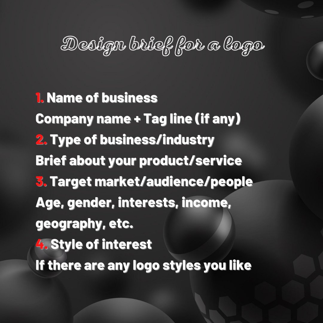 CheryFreelancer's tweet photo. Design Brief for Logo
Logo Design l Monogram Logo l Wordmark l Logo Symbol l Mascot
#cherryfreelancer #creatingtheidentity #logobrief #logoinspiration #logodesignservice #visualidentity #corporateidentity #logorequirement #brandidentity #logoconcept #logocreation #logodescription https://t.co/LcangeFSub