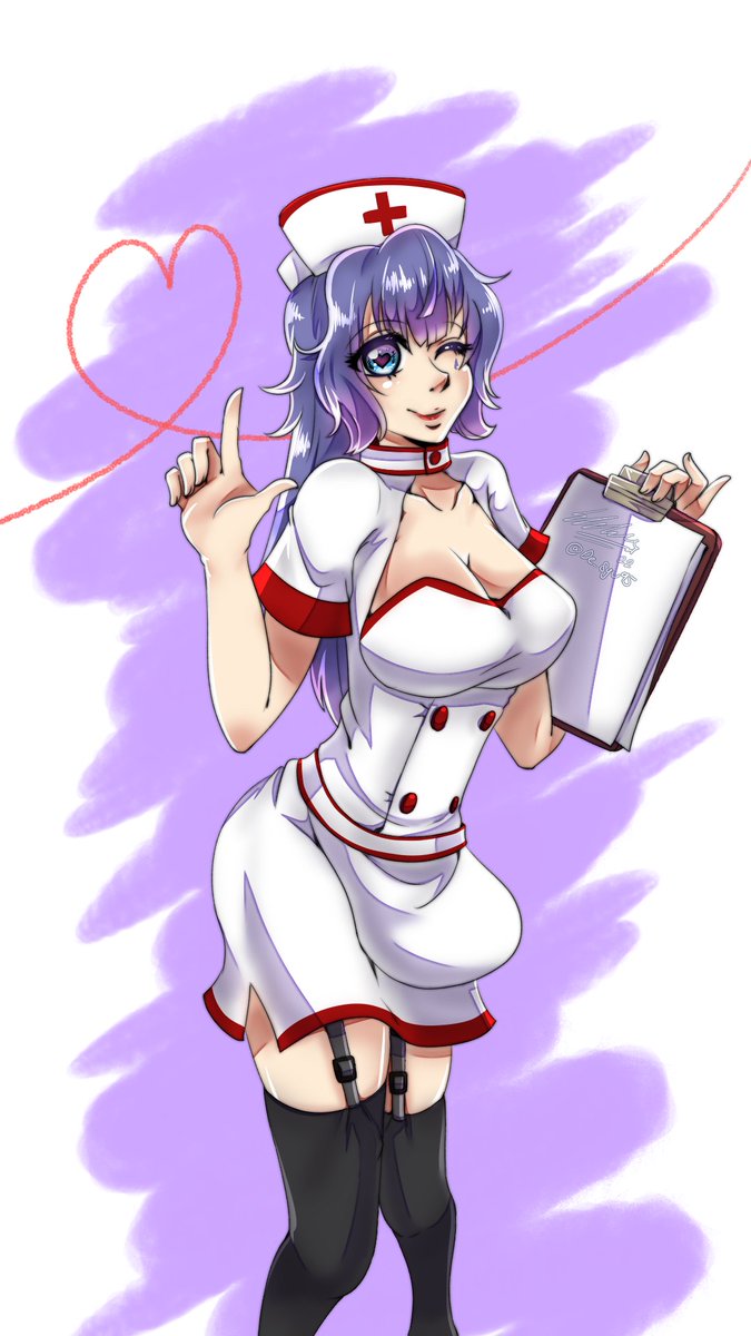 De_Syu95's tweet photo. Nurse Creampuff on duty! 🎀 #Cr3ampuffArt https://t.co/8hGjMXAdsm